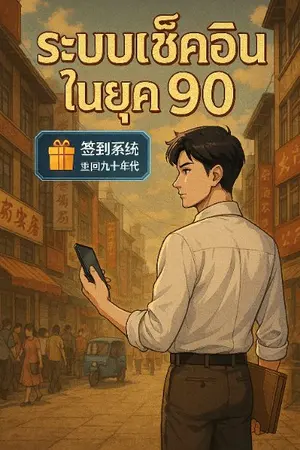 ปกนิยาย "ระบบเช็คอินยุค 90"