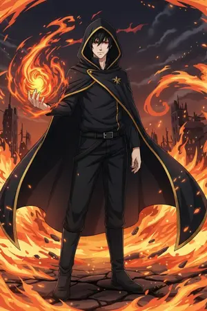 ปกนิยาย Flame Mage King Allen อเลน ราชันย์จอมเวทย์เปลวเพลิง กับการเกิดใหม่ใน 10,000ปีต่อมา(ทำการแก้ไขชื่อ)