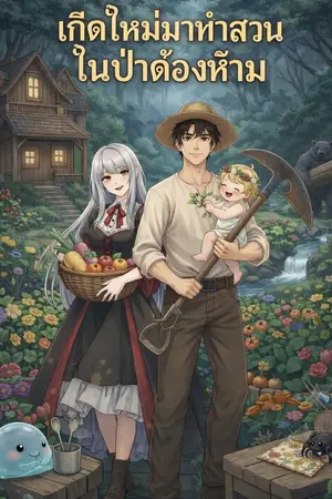 ปกนิยาย เกิดใหม่มาทำสวนในป่าต้องห้าม