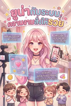 ปกนิยาย ยูน่ากับระบบความงามสั่งให้รวย