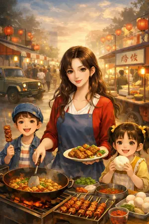 ปกนิยาย ระบบสตรีทฟู้ดเงินล้าน: ปฏิวัติชีวิตภรรยาทหารยุค 90