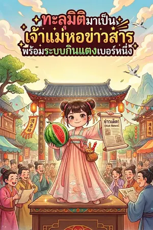 ปกนิยาย ทะลุมิติมาเป็นเจ้าแม่หอข่าวสารพร้อมระบบกินแตงเบอร์หนึ่ง