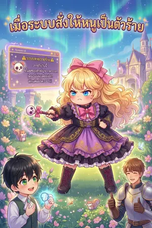 ปกนิยาย เมื่อระบบสั่งให้หนูเป็นตัวร้าย