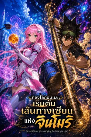 ปกนิยาย 《ท่องโลกอนิเมะ: เริ่มต้นการบำเพ็ญเซียนฉบับจินโมริ》