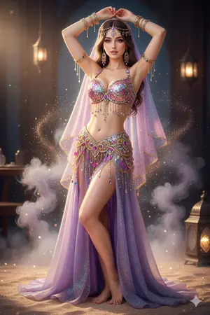 ปกนิยาย อภินิหารพันหนึ่งราตรี (The Arabian Nights) | Andrew Lang