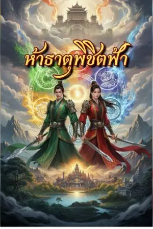 ปกนิยาย ห้าธาตุพิชิตฟ้า