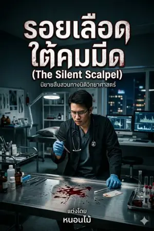 ปกนิยาย รอยเลือดใต้คมมีด (The Silent Scalpel)