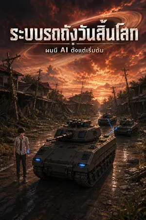 ปกนิยาย ระบบรถถังวันสิ้นโลก : ผมมี AI ตั้งแต่เริ่มต้น