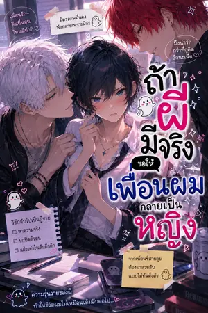 ปกนิยาย ถ้าผีมีจริงขอให้เพื่อนผม กลายเป็นหญิง