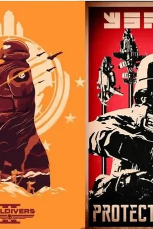 ปกนิยาย {fic helldivers x killzone} ประชาธิปไตย และ เผด็จการ