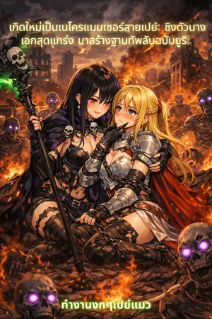 ปกนิยาย เกิดใหม่เป็นเนโครแมนเซอร์สายเปย์: ชิงตัวนาง  เอกสุดแกร่ง มาสร้างฐานทัพลับฉบับยูริ!