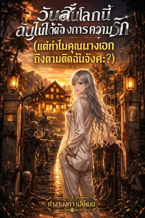 ปกนิยาย วันสิ้นโลกนี้ฉันไม่ได้ต้องการความรัก (แต่ทำไมคุณนางเอกถึงตามติดจังคะ?)