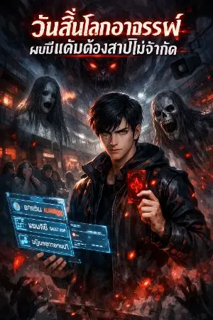 ปกนิยาย วันสิ้นโลกอาถรรพ์ ผมมีแต้มต้องสาปไม่จำกัด