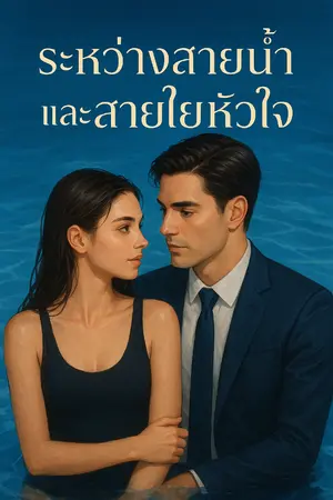 ปกนิยาย ระหว่างสายน้ำและสายใยหัวใจ