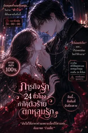 ปกนิยาย ภารกิจรัก 24 ชั่วโมง ทำให้ตัวร้ายตกหลุมรัก