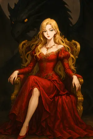 ปกนิยาย The Reader Who Became the Dragon Villainess (นักอ่านที่กลายเป็นนางร้ายมังกร)