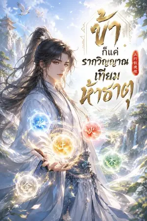 ปกนิยาย ข้าก็แค่รากวิญญาณเทียมห้าธาตุ