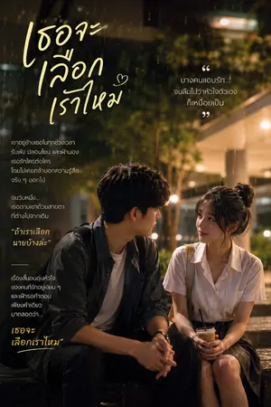 ปกนิยาย เธอจะเลือกเราไหม