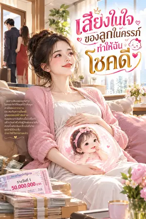 ปกนิยาย เสียงในใจของลูกในครรภ์ทำให้ฉันโชคดี