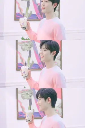 ปกนิยาย MY BUBBLE MILK TEA รับชานมไข่มุกสักแก้วไหมครับ? — #BOZHAN