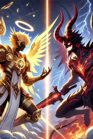 ปกนิยาย เผ่าเทพและเผ่าแห่งปีศาจ(Tribe of gods and Tribe of Demons)