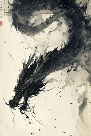 ปกนิยาย Reborn as the Ink Dragon: เกิดใหม่เป็นมังกรหมึกทลายสวรรค์