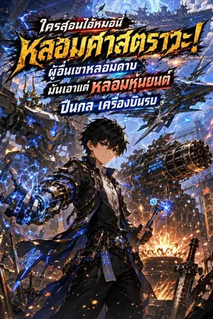 ปกนิยาย ใครสอนไอ้หมอนี่หลอมศาสตราวะ! ผู้อื่นเขาหลอมดาบ มันเอาแต่หลอมหุ่นยนต์ ปืนกล เครื่องบินรบ