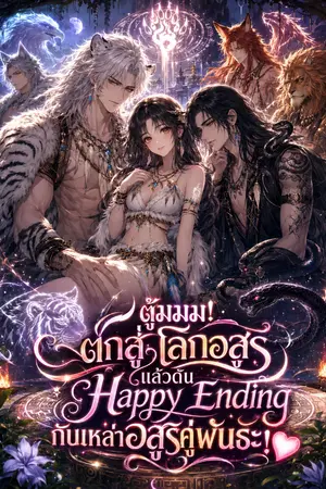 ปกนิยาย ตู้มมม! ตกสู่โลกอสูร แล้วดัน Happy Ending กับเหล่าอสูรคู่พันธะ