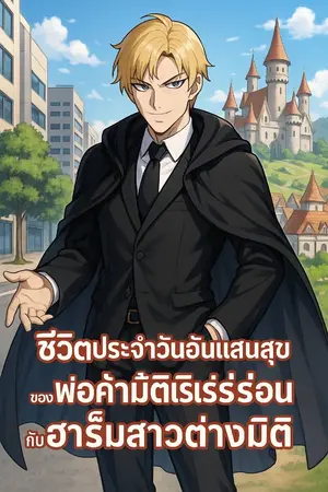 ปกนิยาย ชีวิตอันแสนสุขของพ่อค้ามิติเร่ร่อนกับฮาเร็มสาวต่างมิติ