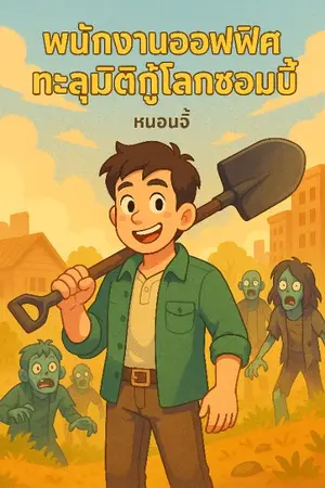 ปกนิยาย พนักงานออฟฟิศทะลุมิติกู้โลกซอมบี้