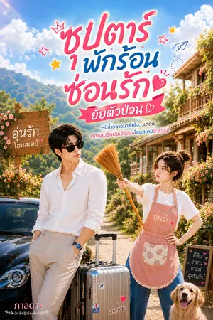 ปกนิยาย ซุปตาร์พักร้อนซ่อนรักยัยตัวป่วน