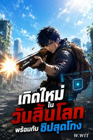 ปกนิยาย เกิดใหม่ในวันสิ้นโลก พร้อมกับชิปสุดโกง
