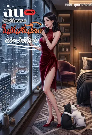 ปกนิยาย ฉันจะขอเอาชีวิตรอดในวันสิ้นโลกด้วยมิติวิเศษ