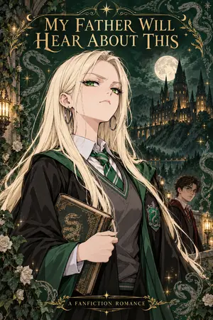 ปกนิยาย พ่อของฉันต้องรู้เรื่องนี้ | Harry × Female Draco — แฟนฟิค
