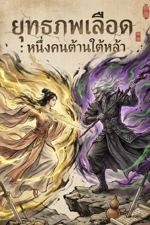 ปกนิยาย ยุุทธภพเลือด : หนึ่งคนต้านใต้หล้า