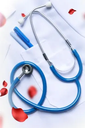 ปกนิยาย คุณหมอเย็นชากับดาราสุดแซ่บ