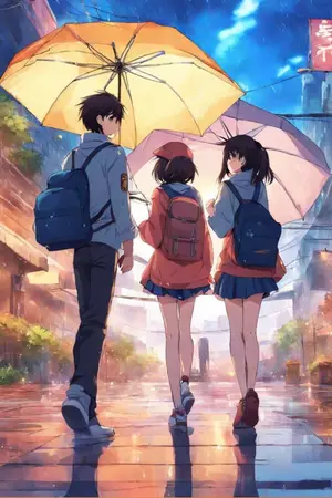 ปกนิยาย ผ่านฝนมาพบเธอ