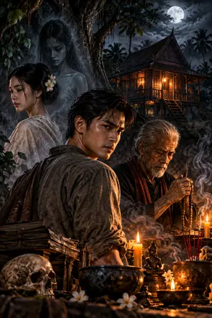 ปกนิยาย เงากรรมวิชาไสยศาสตร์