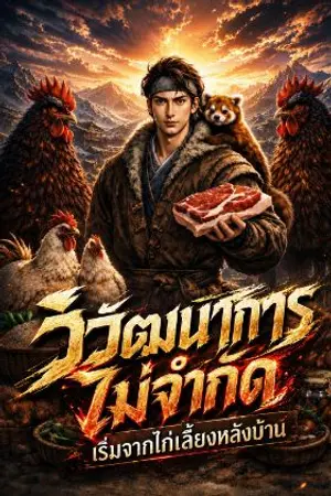 ปกนิยาย วิวัฒนาการไม่จำกัด : ฉันเริ่มต้นจาก วิวัฒนาการไก่ตัวจ้อยหลังบ้าน