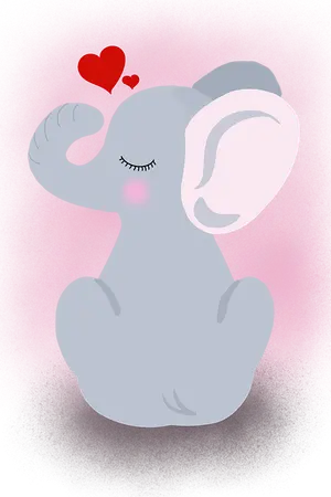 ปกนิยาย ดวงใจของช้าง