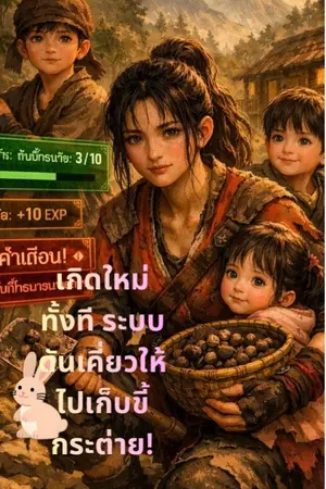 ปกนิยาย เกิดใหม่ทั้งที ระบบดันเคี่ยวให้ไปเก็บขี้กระต่าย!