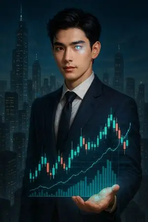 ปกนิยาย ฉันมองเห็นกราฟหุ้นแห่งอนาคต