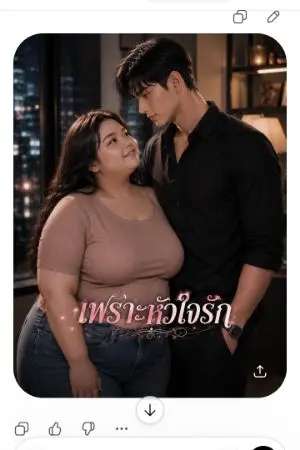 ปกนิยาย .เพราะหัวใจรัก.
