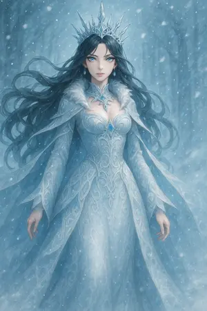 ปกนิยาย เส้นทางของเทพธิดาน้ำแข็งในต่างโลก