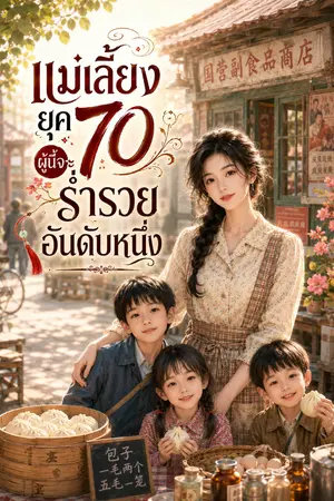 ปกนิยาย แม่เลี้ยงยุค 70 ผู้นี้จะร่ำรวยอันดับหนึ่ง