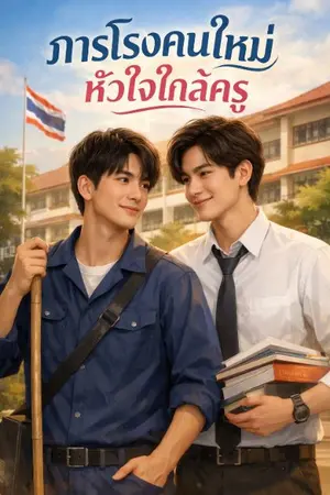 ปกนิยาย ภารโรงคนใหม่ หัวใจใกล้ครู