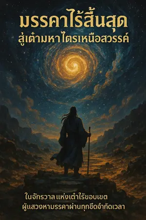 ปกนิยาย มรรคาไร้สิ้นสุด สู่เต๋ามหาไตรเหนือสวรรค์