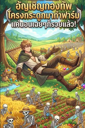 ปกนิยาย อัญเชิญกองทัพโครงกระดูกมาทำฟาร์ม แค่นอนเฉยๆก็รวยแล้ว!