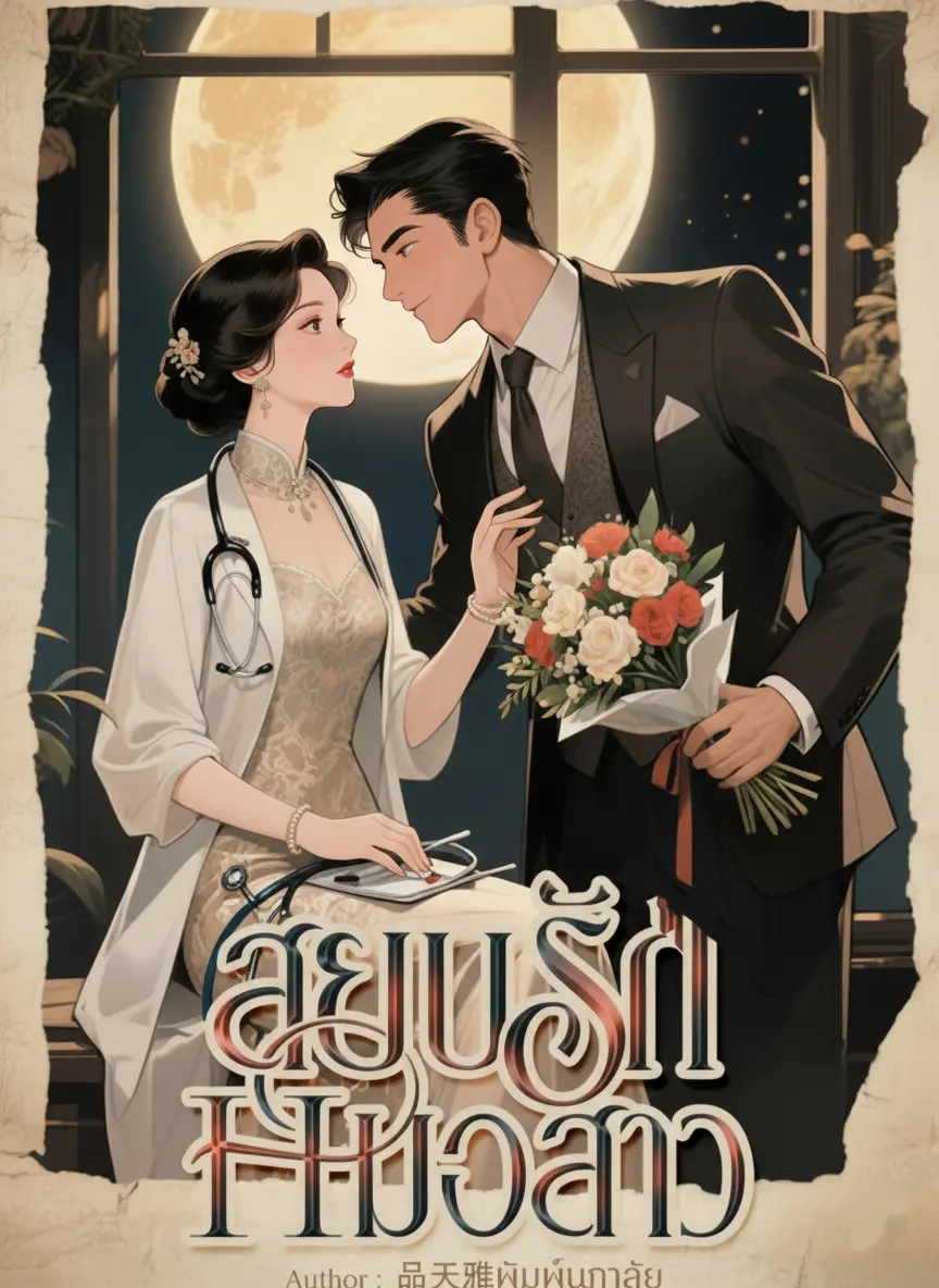 ปกนิยาย สยบรักหมอสาว(จีนยุค80)