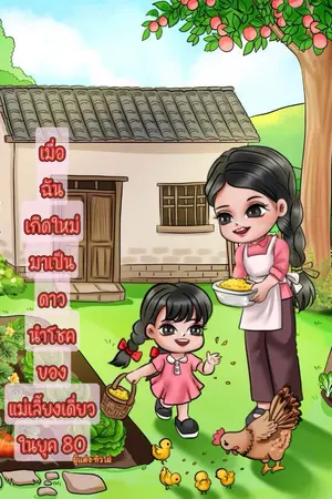 ปกนิยาย เมื่อฉันเกิดมาเป็นดาวนำโชค ของแม่เลี้ยงเดี่ยวยุค 80